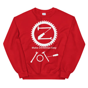 Make Christmas Easy Zed Maker Unisex Sweatshirt